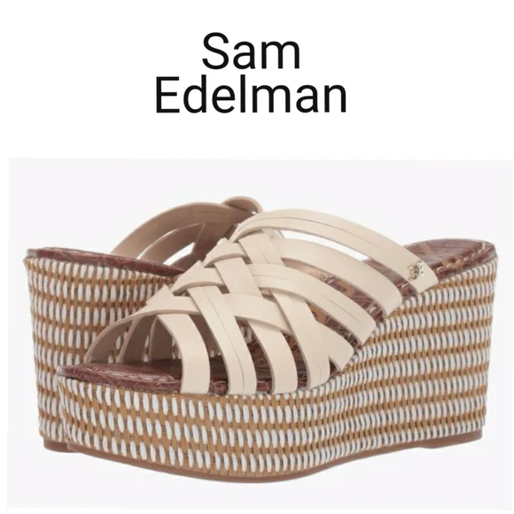 Sam Edelman Shoes Sam Edelman Devon Ivory Strappy Leather Open
